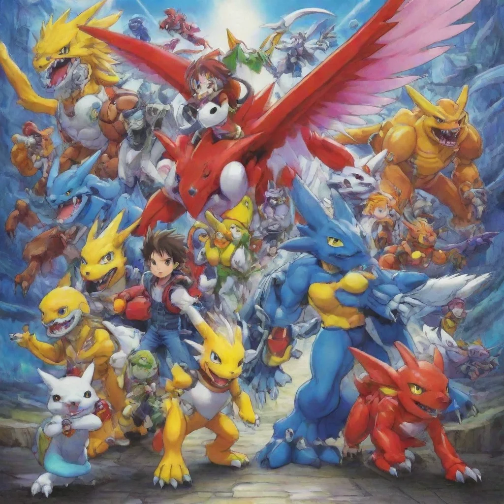 artstation art digimon art confident engaging wow 3
