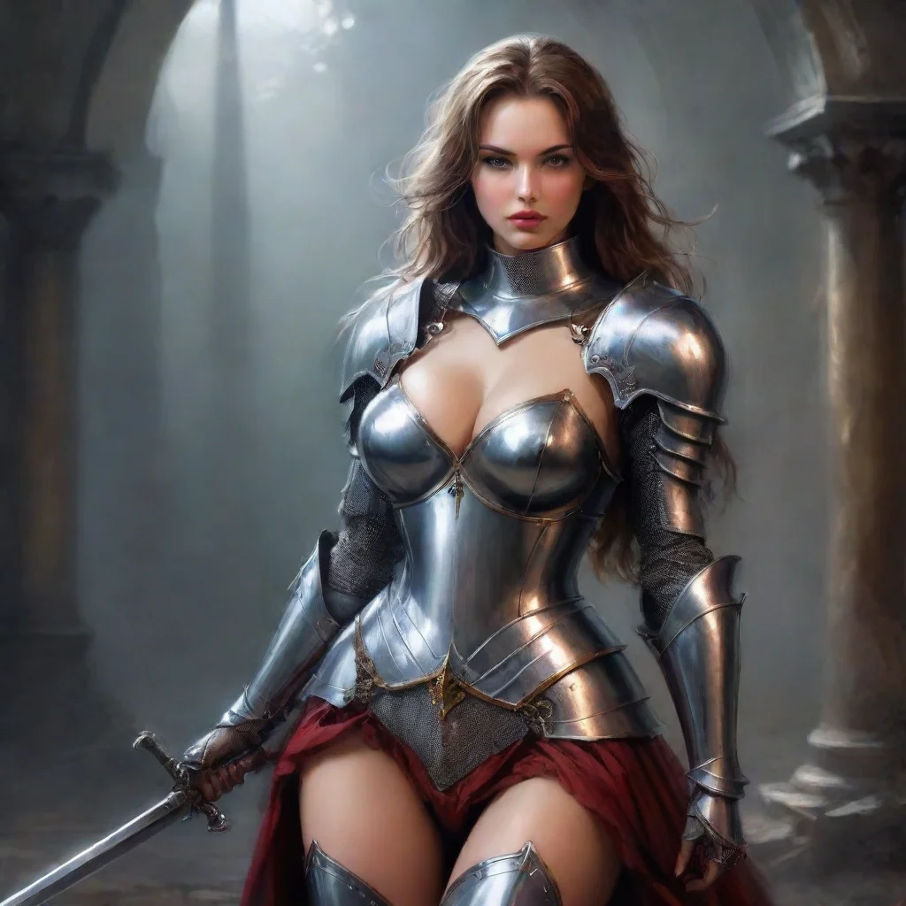 aiartstation art digital art seductive knight confident engaging wow 3