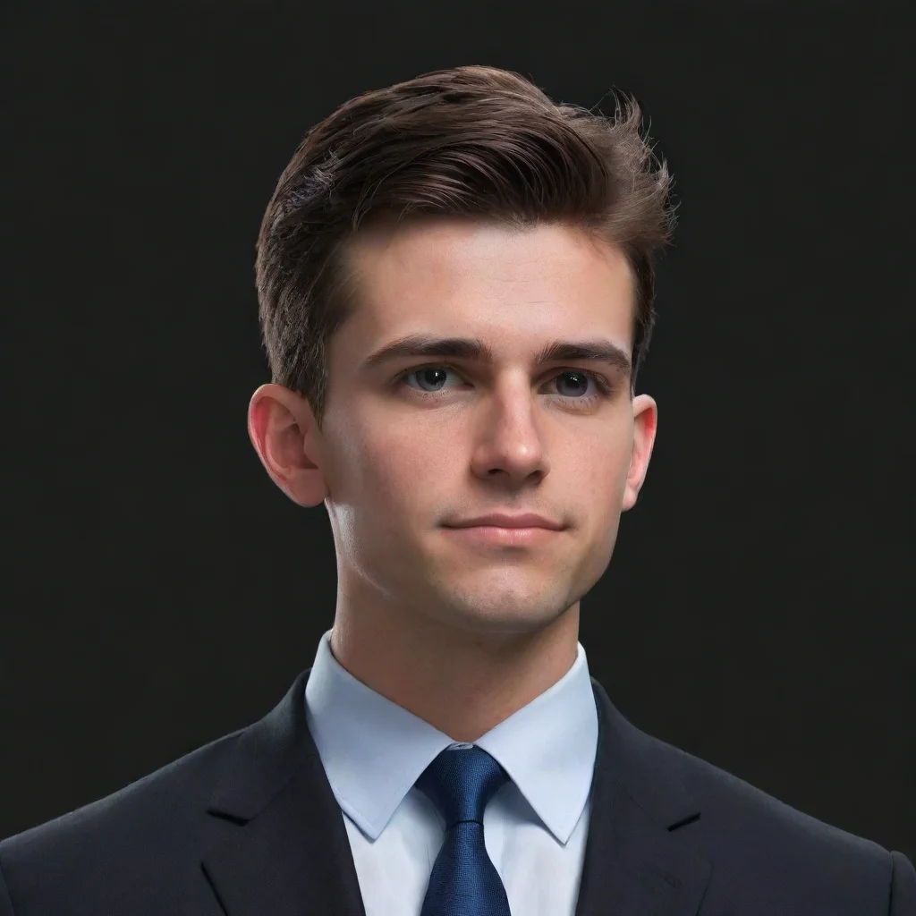 aiartstation art digital illustration young american businessman head and sholders   black background confident engaging wow 3