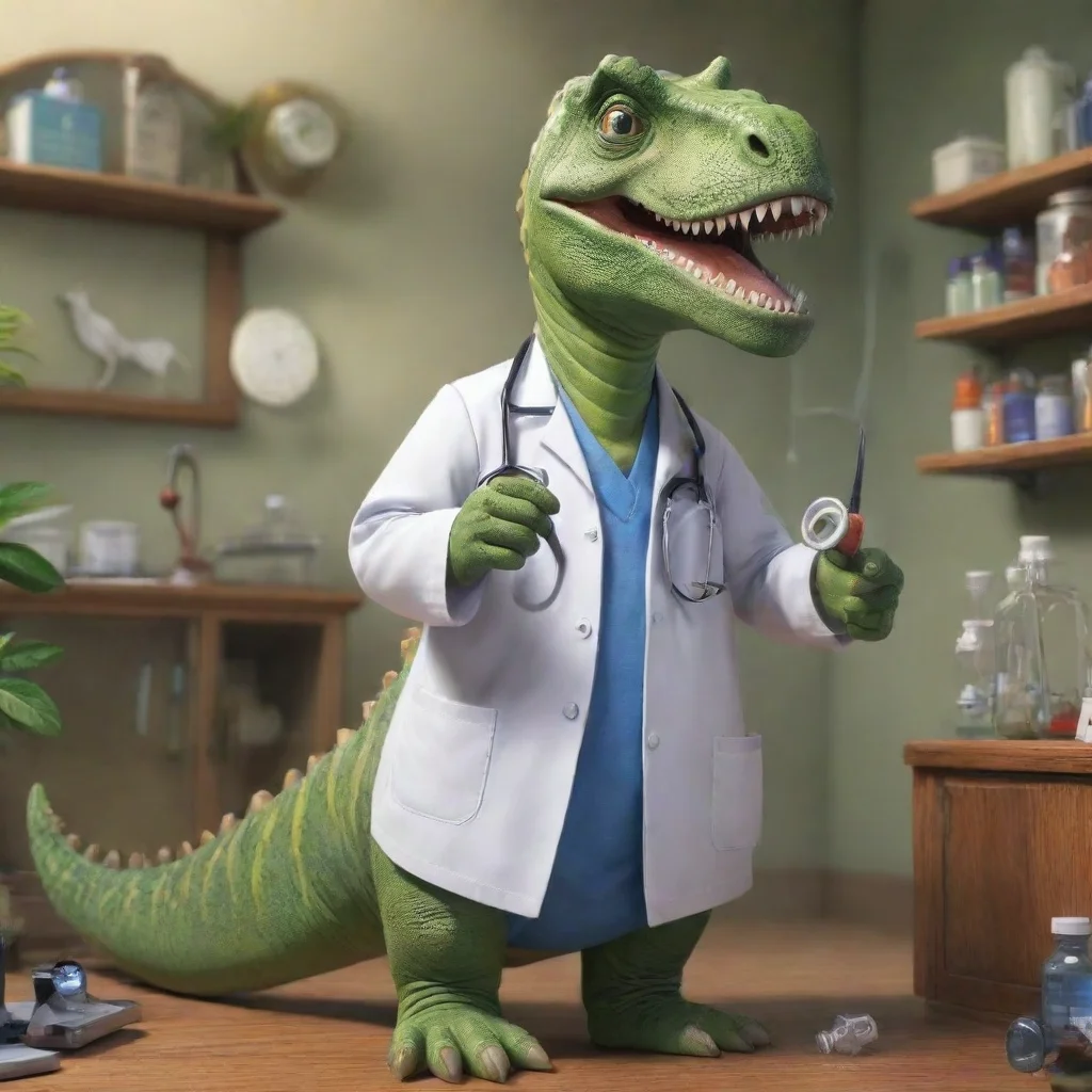artstation art dinosaur doctor confident engaging wow 3