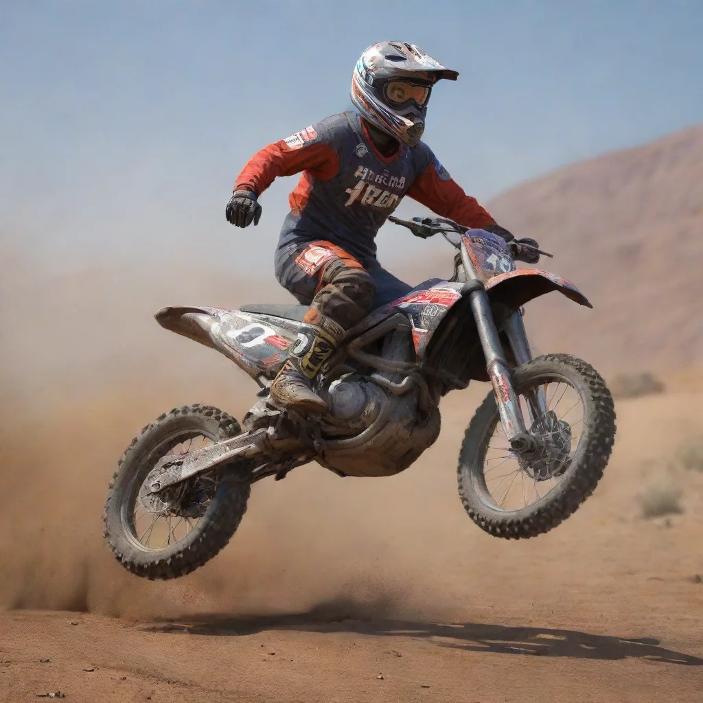 aiartstation art dirt bike  confident engaging wow 3