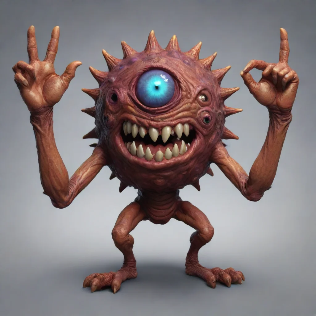 aiartstation art dnd beholder with okay handsigns confident engaging wow 3