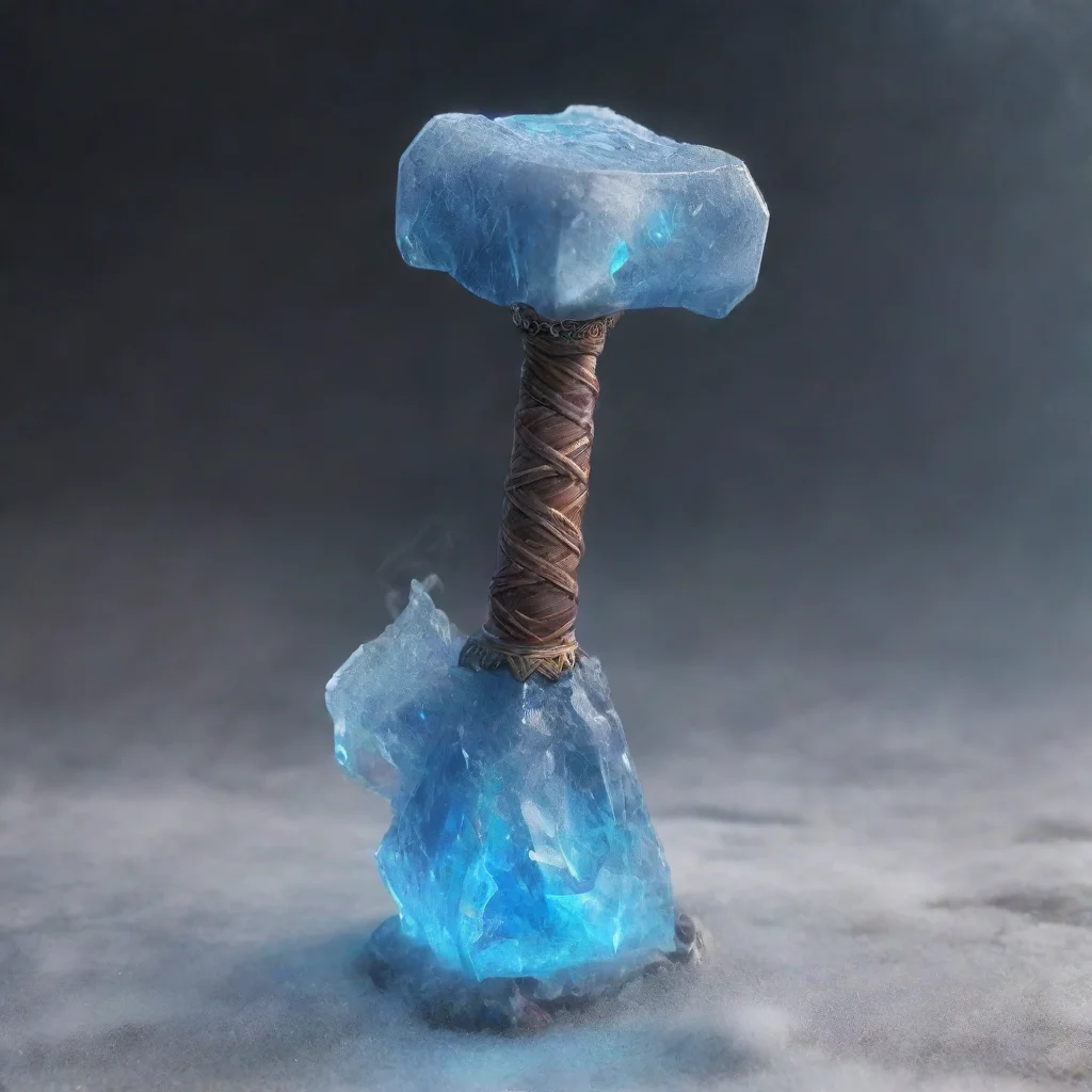 artstation art dnd magic frost hammer confident engaging wow 3