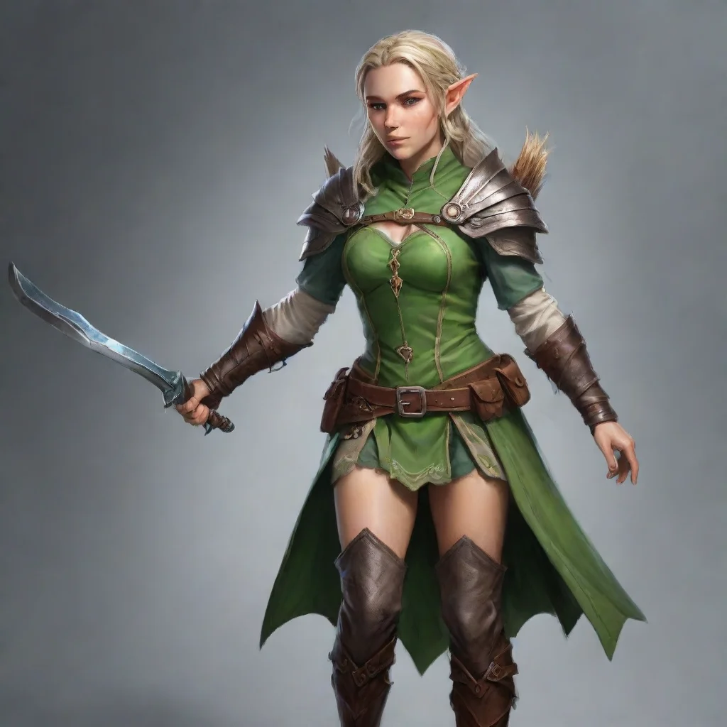 aiartstation art dominik mayer fantasy elf ranger confident engaging wow 3