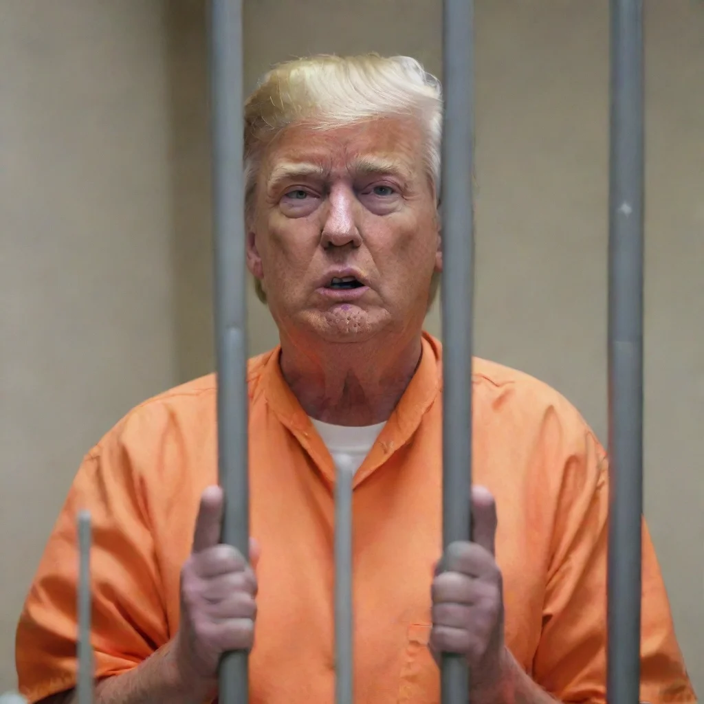 aiartstation art donald trump in jail confident engaging wow 3