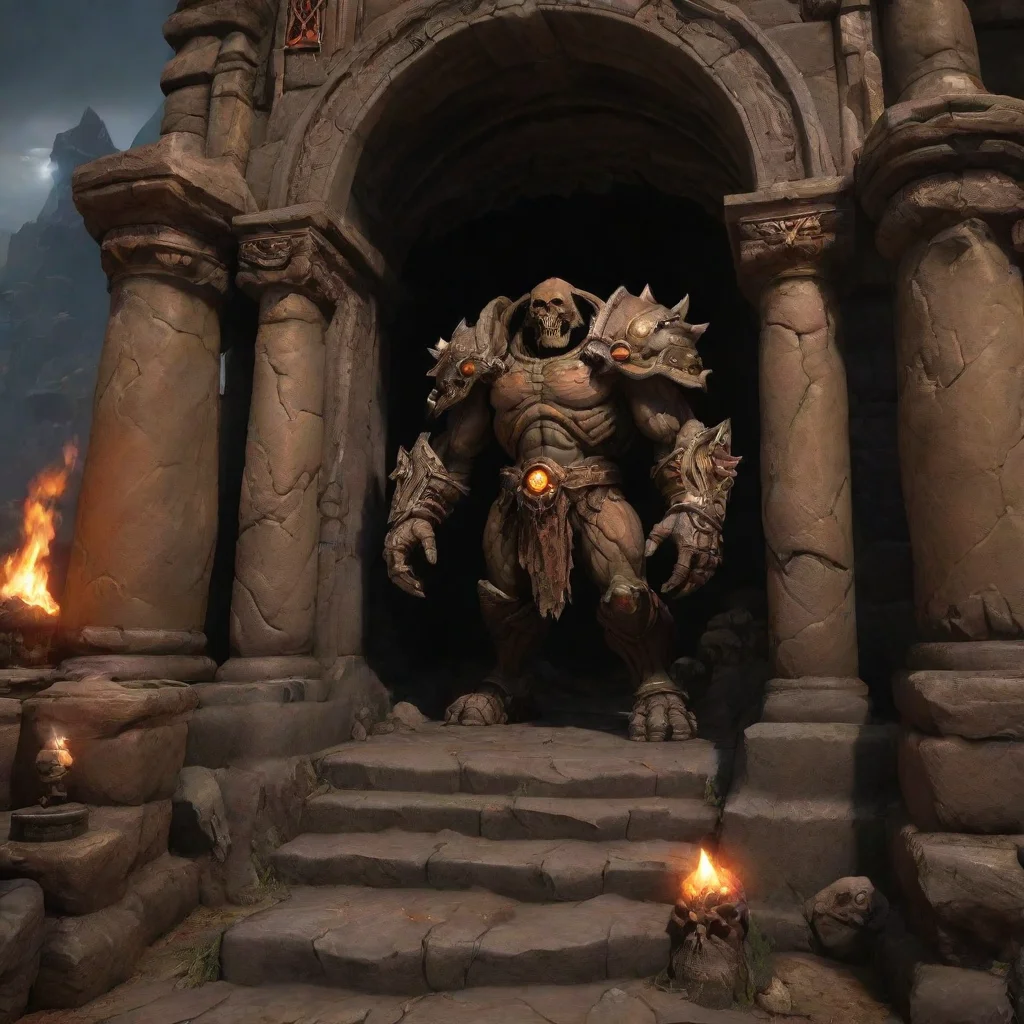 aiartstation art doom tomb extremely high quality 4k warcraft graphics confident engaging wow 3