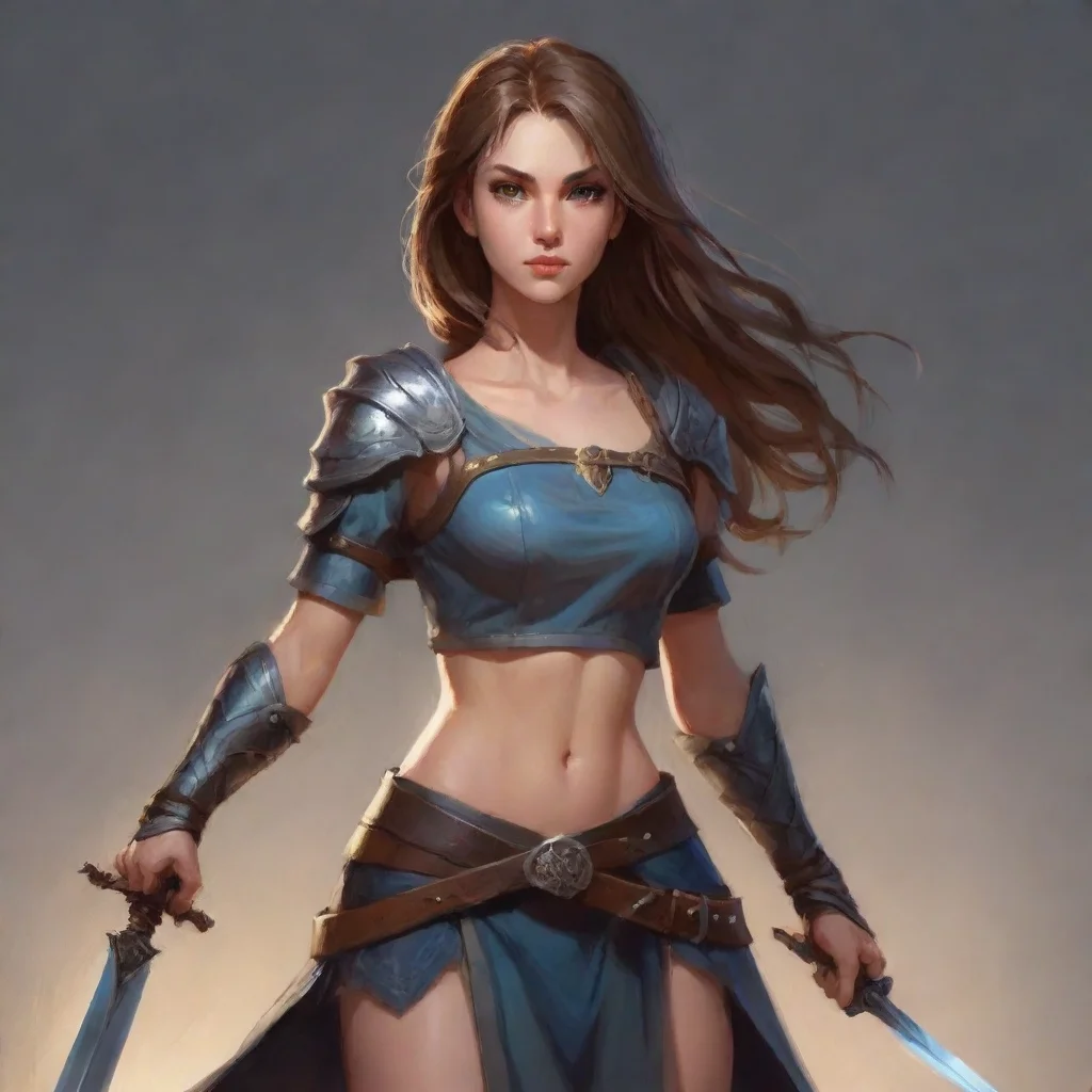 aiartstation art draw a girl who k8lled herself by sword confident engaging wow 3