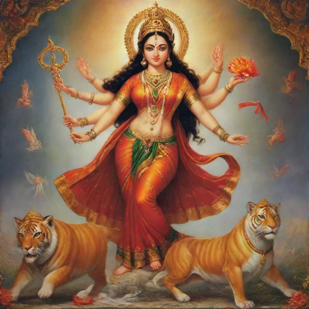 aiartstation art durga maa confident engaging wow 3