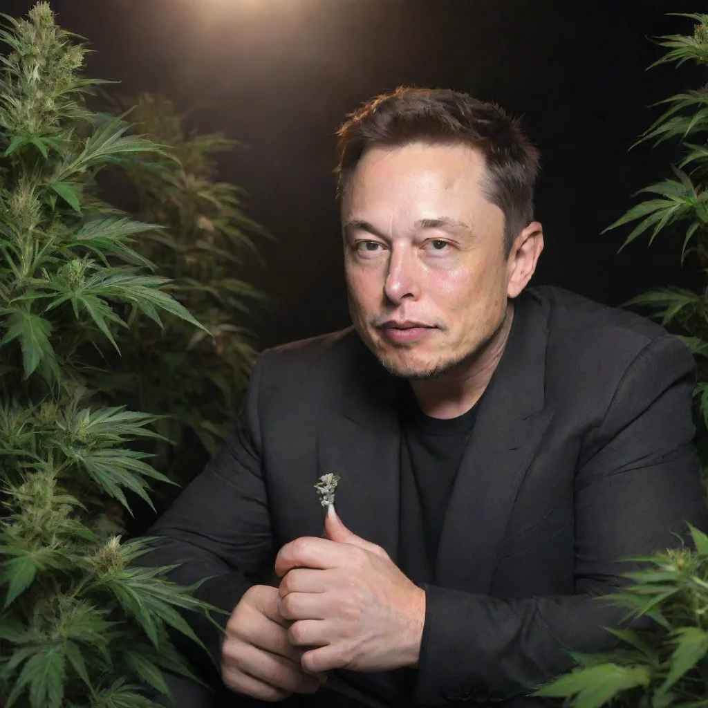 aiartstation art elon musk weed confident engaging wow 3