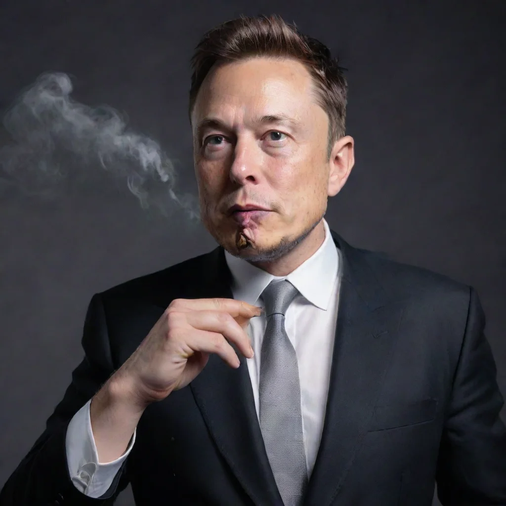 aiartstation art elon musk with a cigar confident engaging wow 3