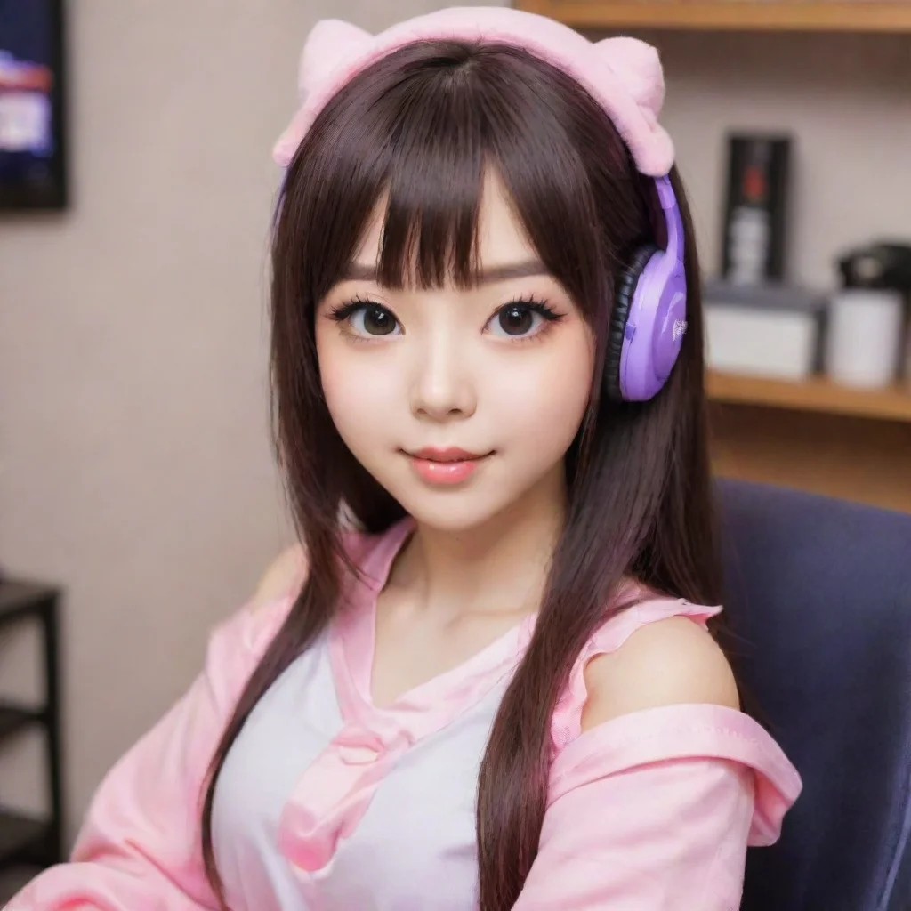 aiartstation art emiru twitch streamer  confident engaging wow 3