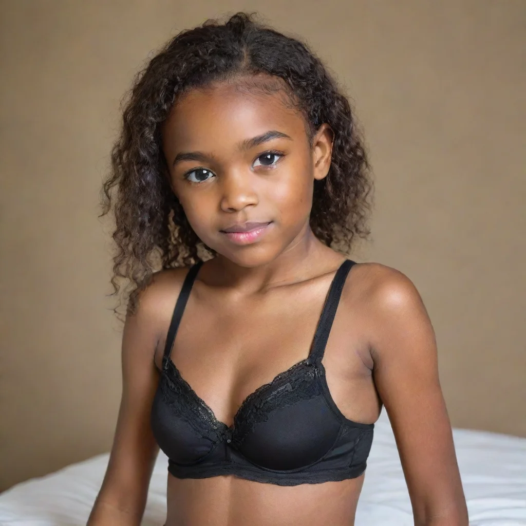 aiartstation art enfant noire qui porte soutien gorge ramplis de gros seins  confident engaging wow 3