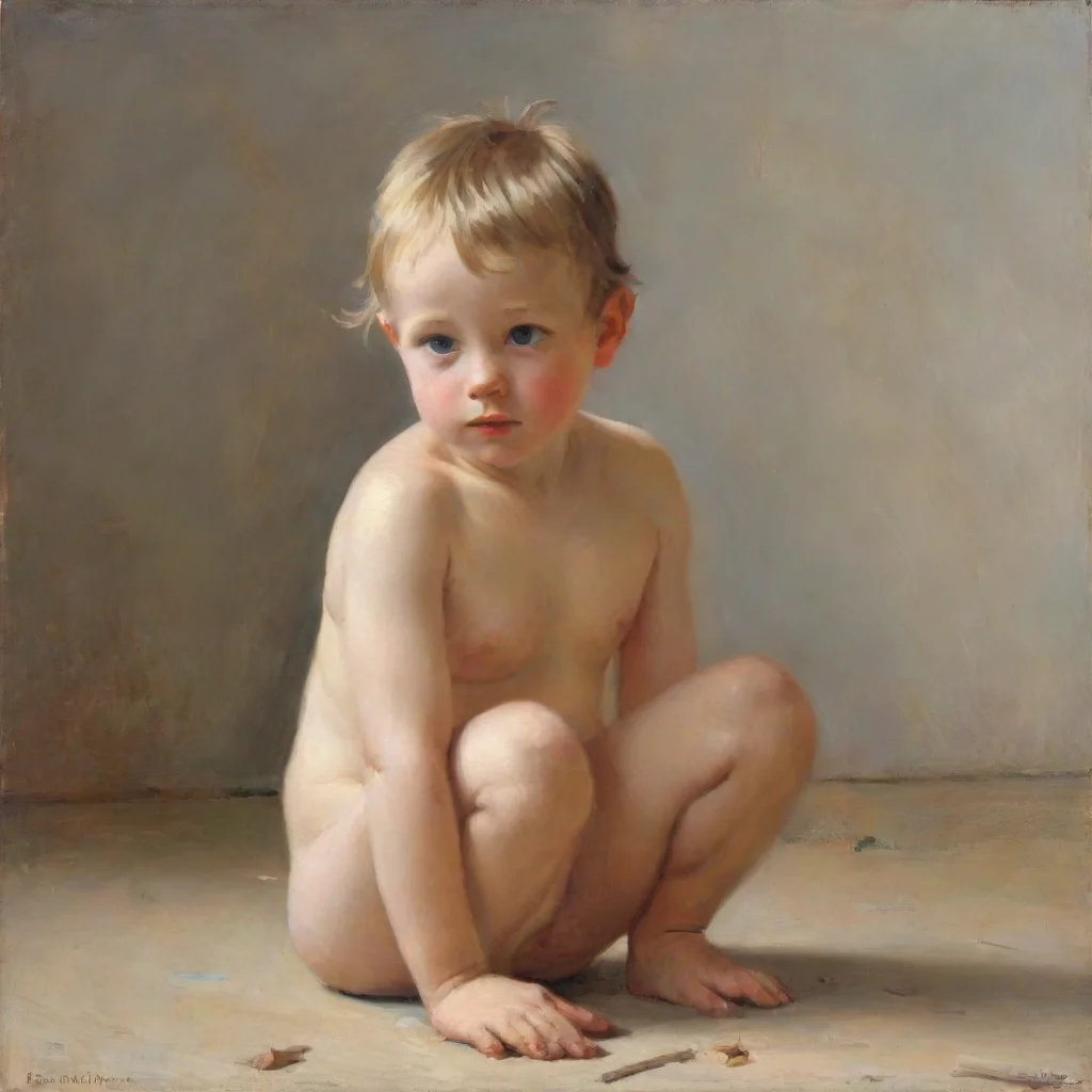 aiartstation art enfant nu jouent confident engaging wow 3
