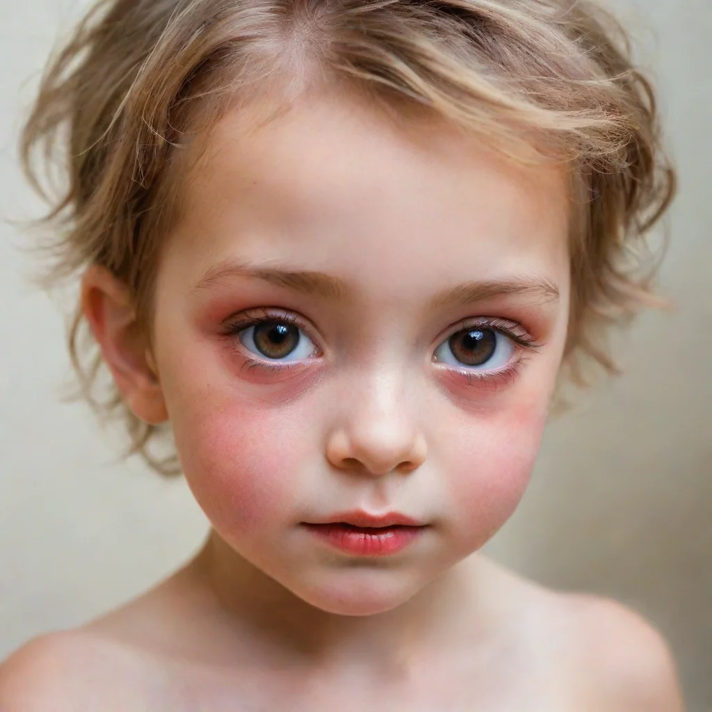 aiartstation art enfant nu yeux rouge confident engaging wow 3
