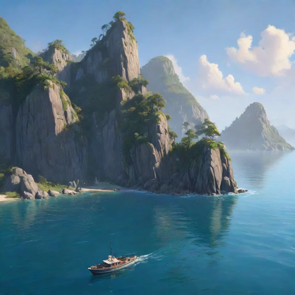 artstation art epic calm water bay of islands confident engaging wow 3