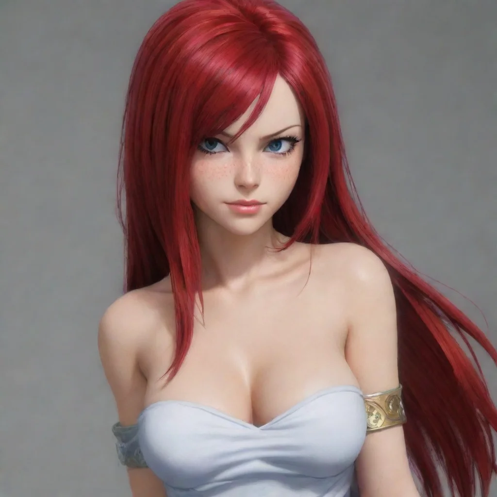 aiartstation art erza scarlet  realistic style  confident engaging wow 3