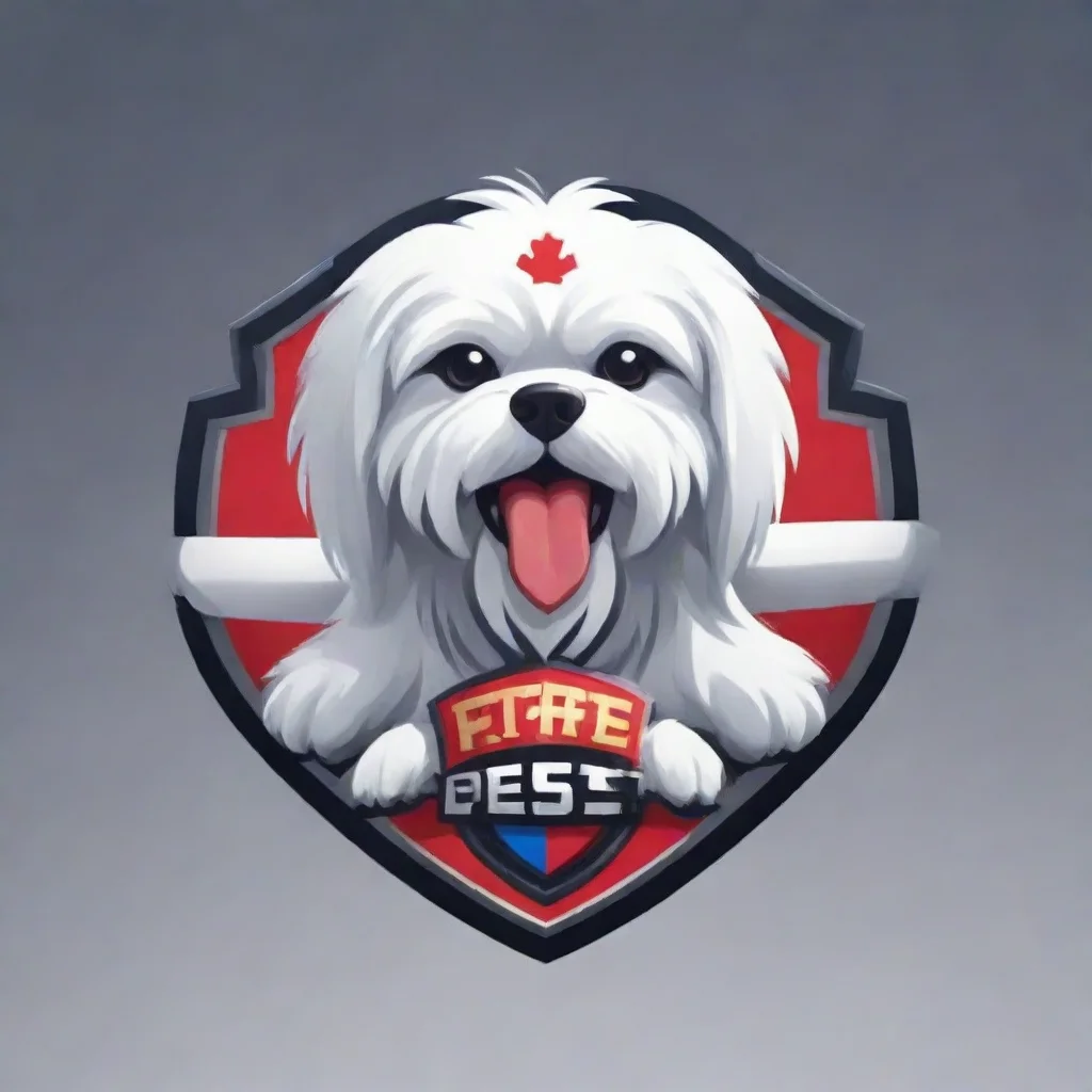 aiartstation art esports logo for a maltese dog as a symbol confident engaging wow 3