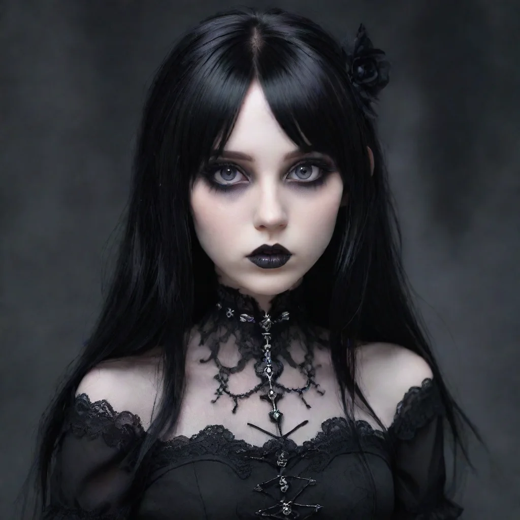 aiartstation art ethereal goth girl that hates you confident engaging wow 3