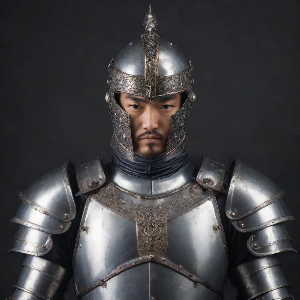 artstation art evil east asian man in a suit of armor confident engaging wow 3