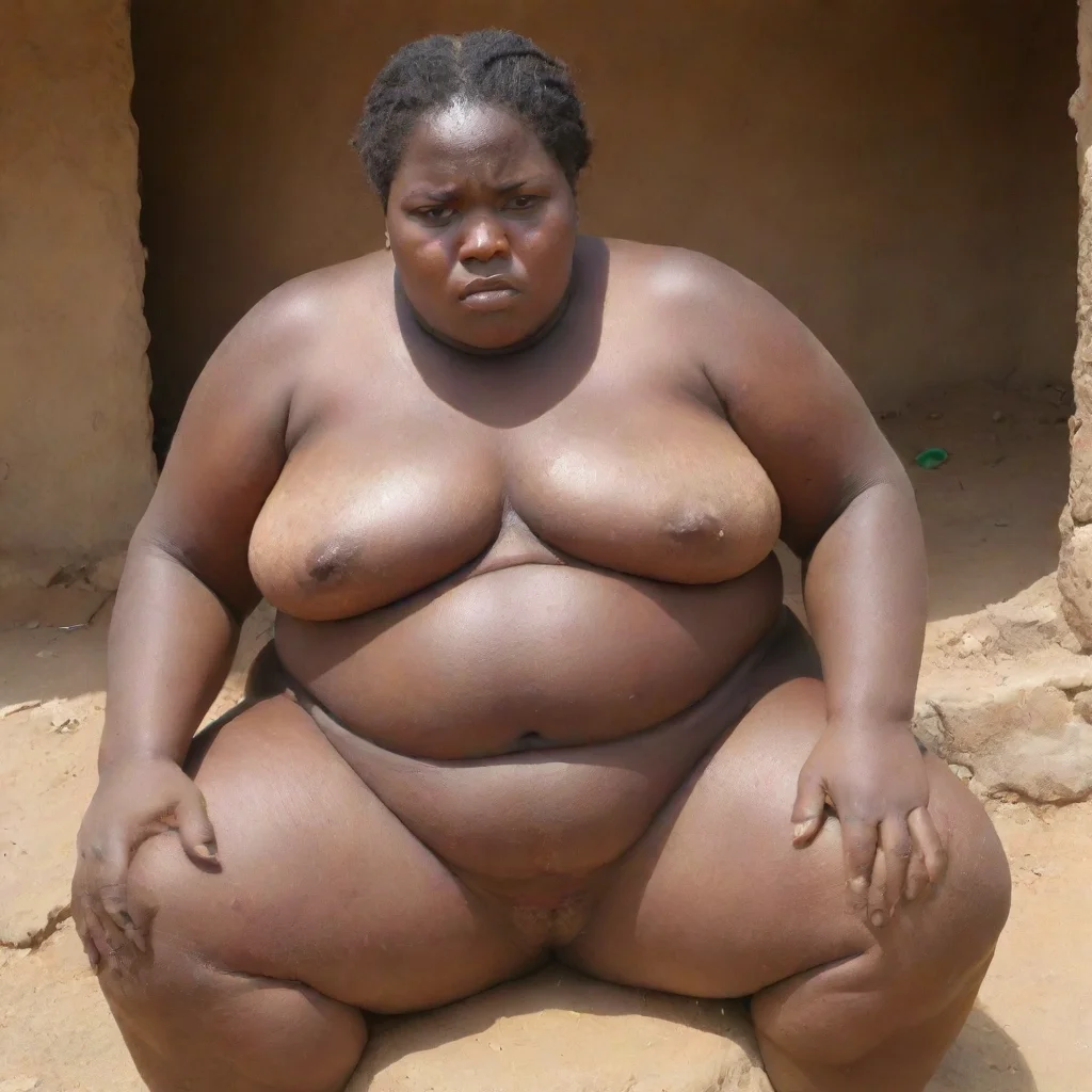aiartstation art extremely obese african female slave confident engaging wow 3