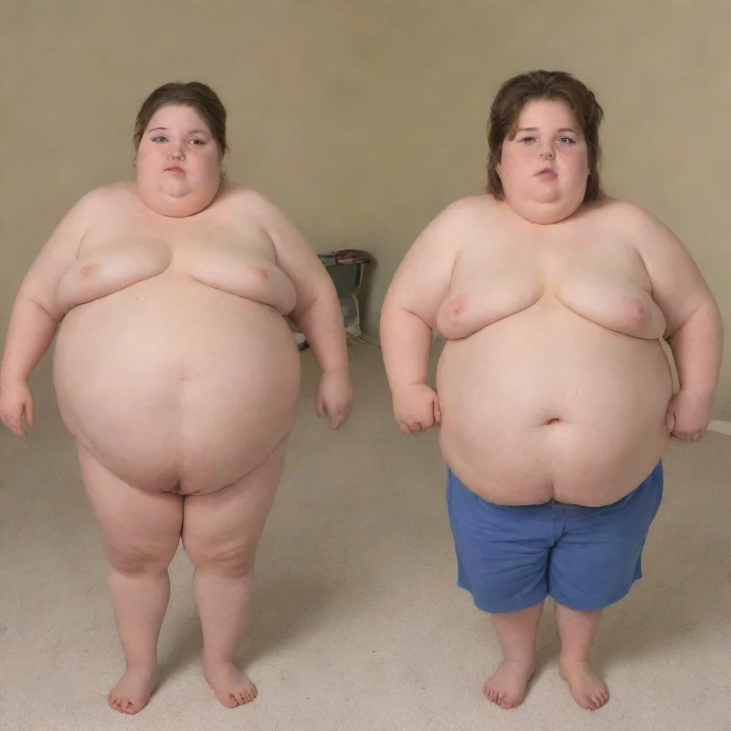 artstation art extremely obese kids confident engaging wow 3