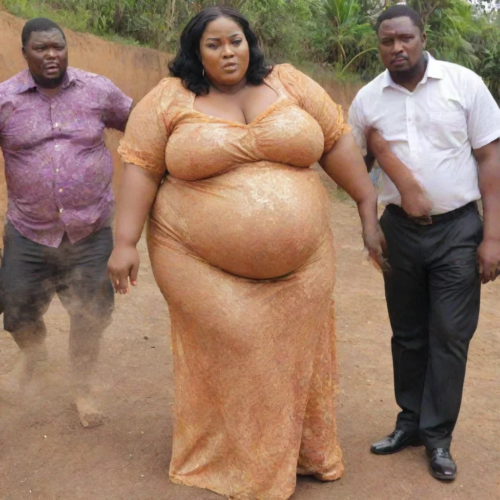 artstation art extremely obese nollywood actress confident engaging wow 3