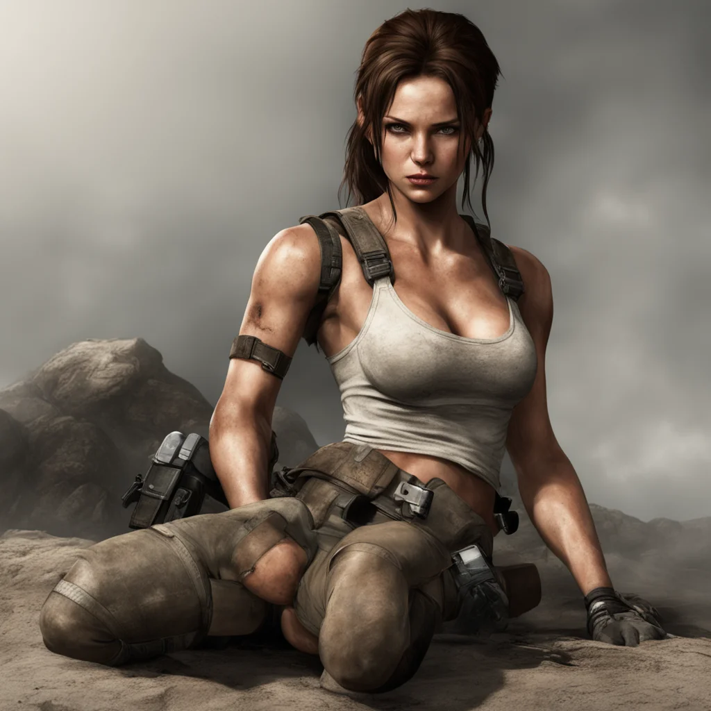 aiartstation art fainted lara croft confident engaging wow 3
