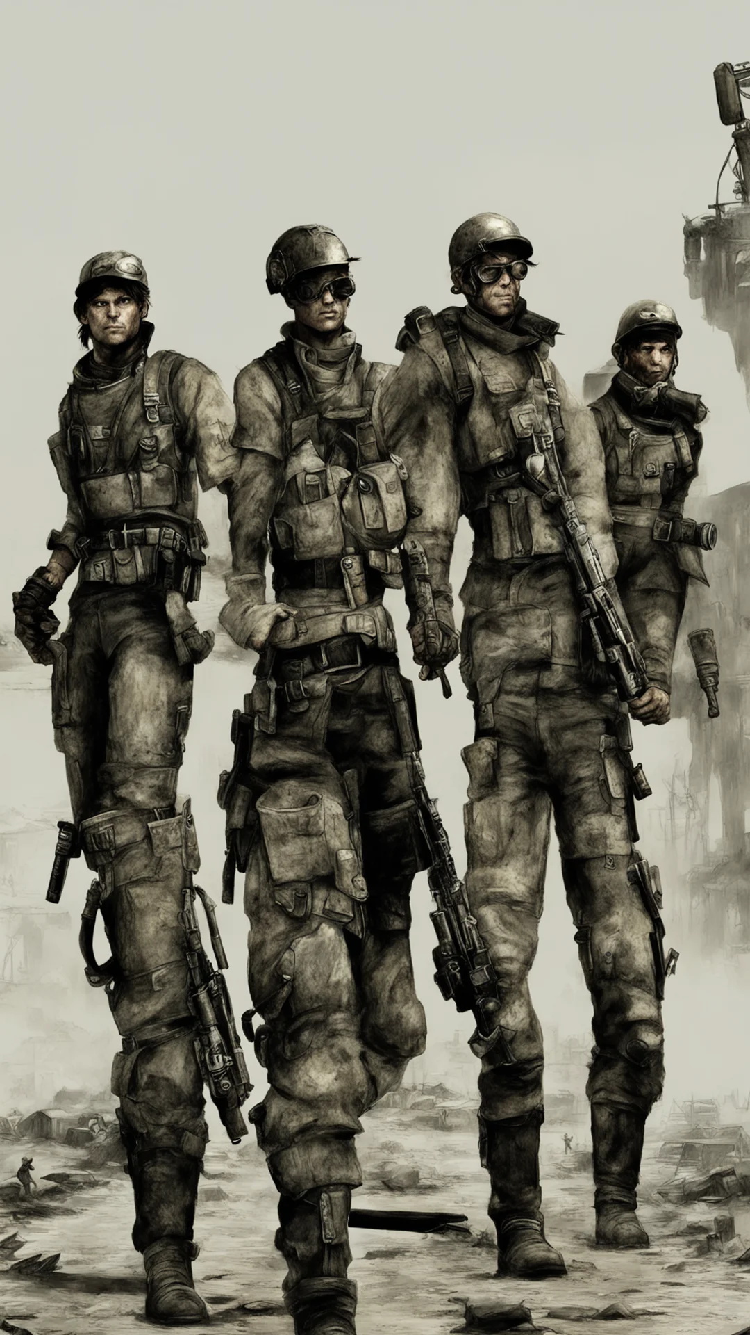 aiartstation art fallout 3 raiders confident engaging wow 3 tall