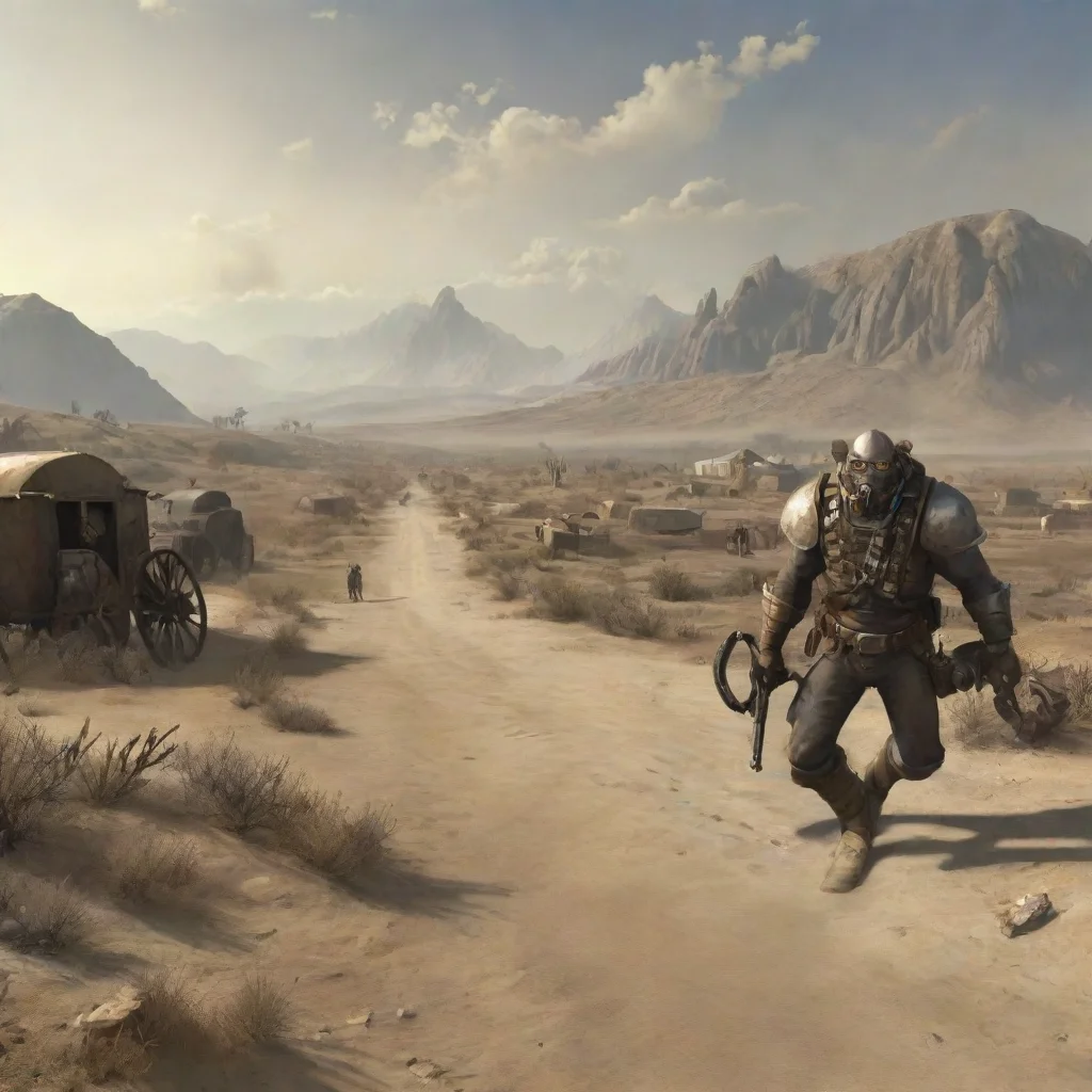 aiartstation art fallout farmers vs raiders desert confident engaging wow 3