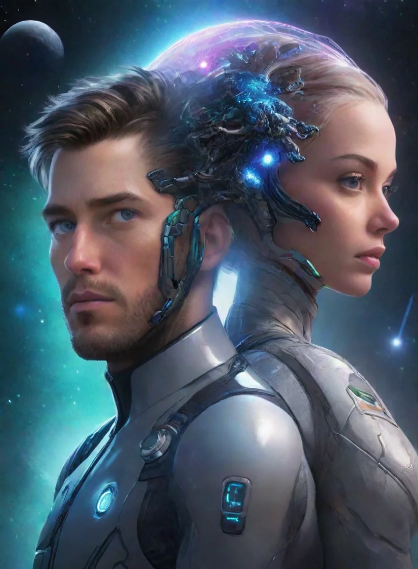 artstation art fan bois go nuts in space two characteres neuralink futuristic minds movie film poster epic cray aesthetic confident engaging wow 3 portrait43
