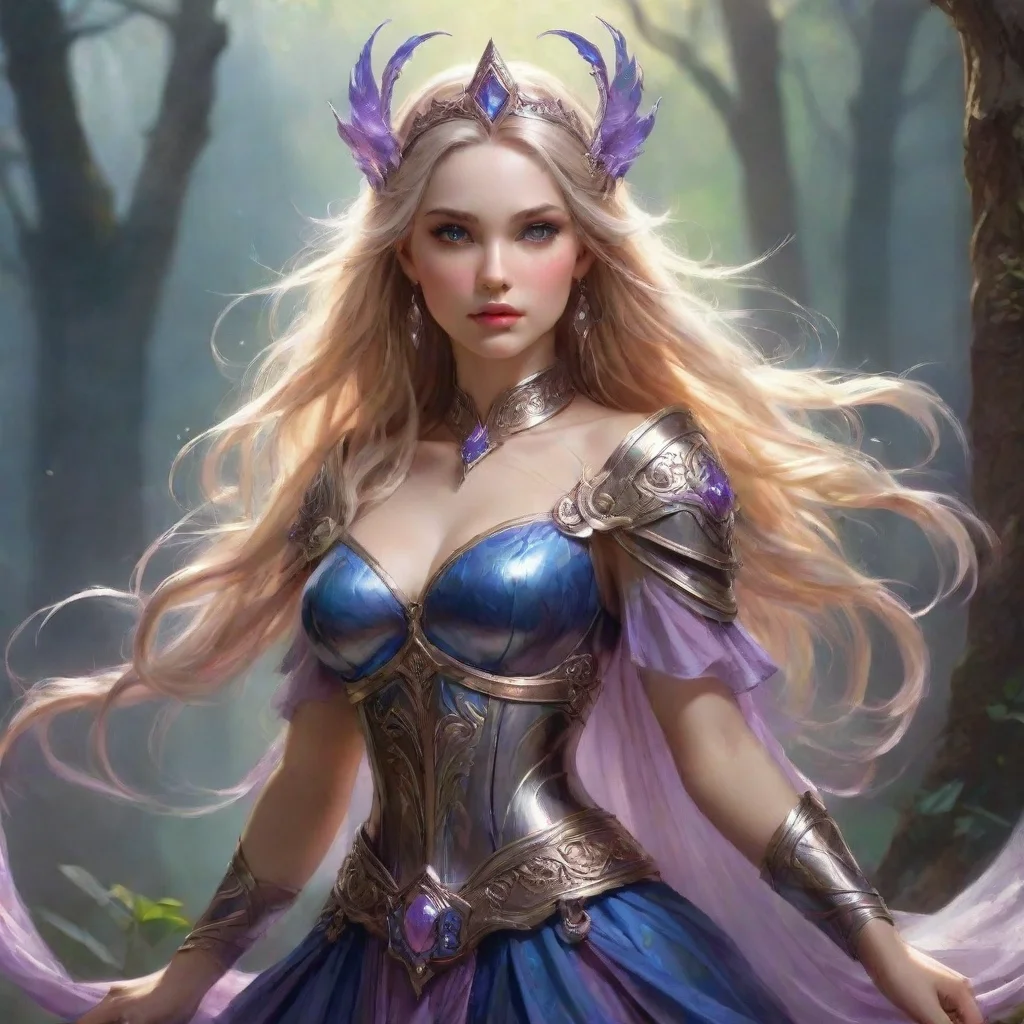 aiartstation art fantasy art warrior sweet princess mage majestic feminine beauty grace artistic confident engaging wow 3