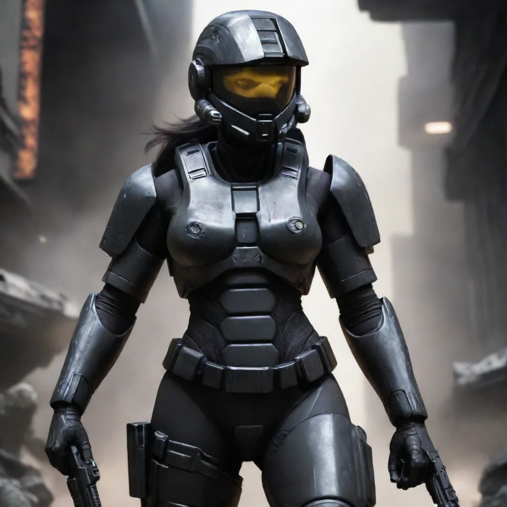 artstation art female odst confident engaging wow 3