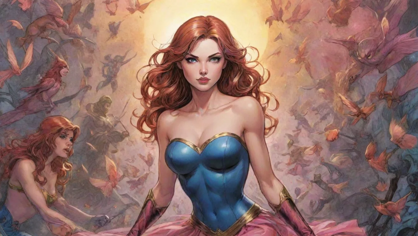 aiartstation art feminine comic book comic book fantasy art confident engaging wow 3 widescreen