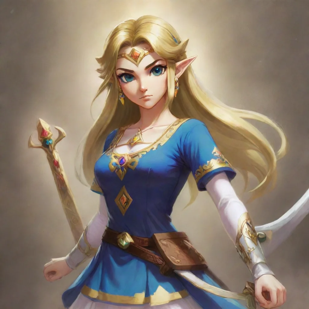 artstation art fierce deity zelda confident engaging wow 3