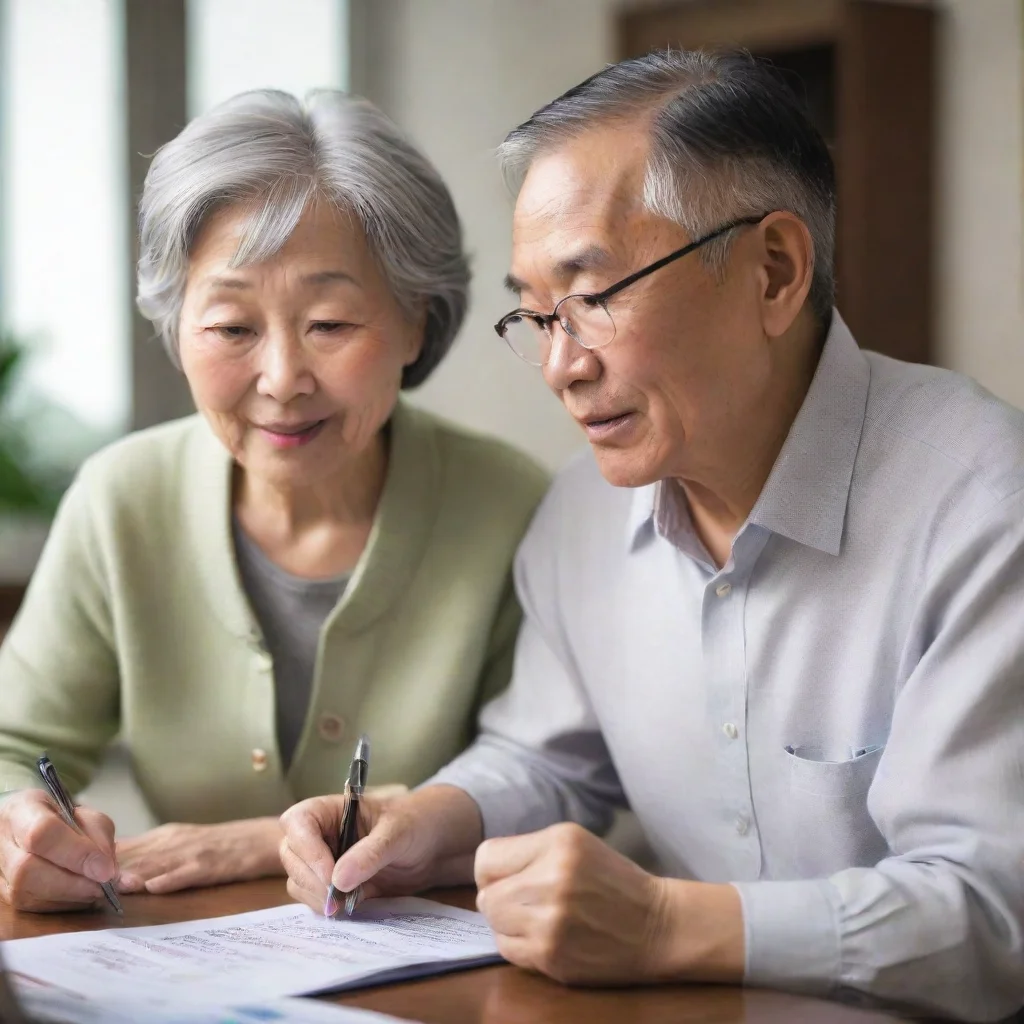 aiartstation art financial planning with retirement chinese confident engaging wow 3