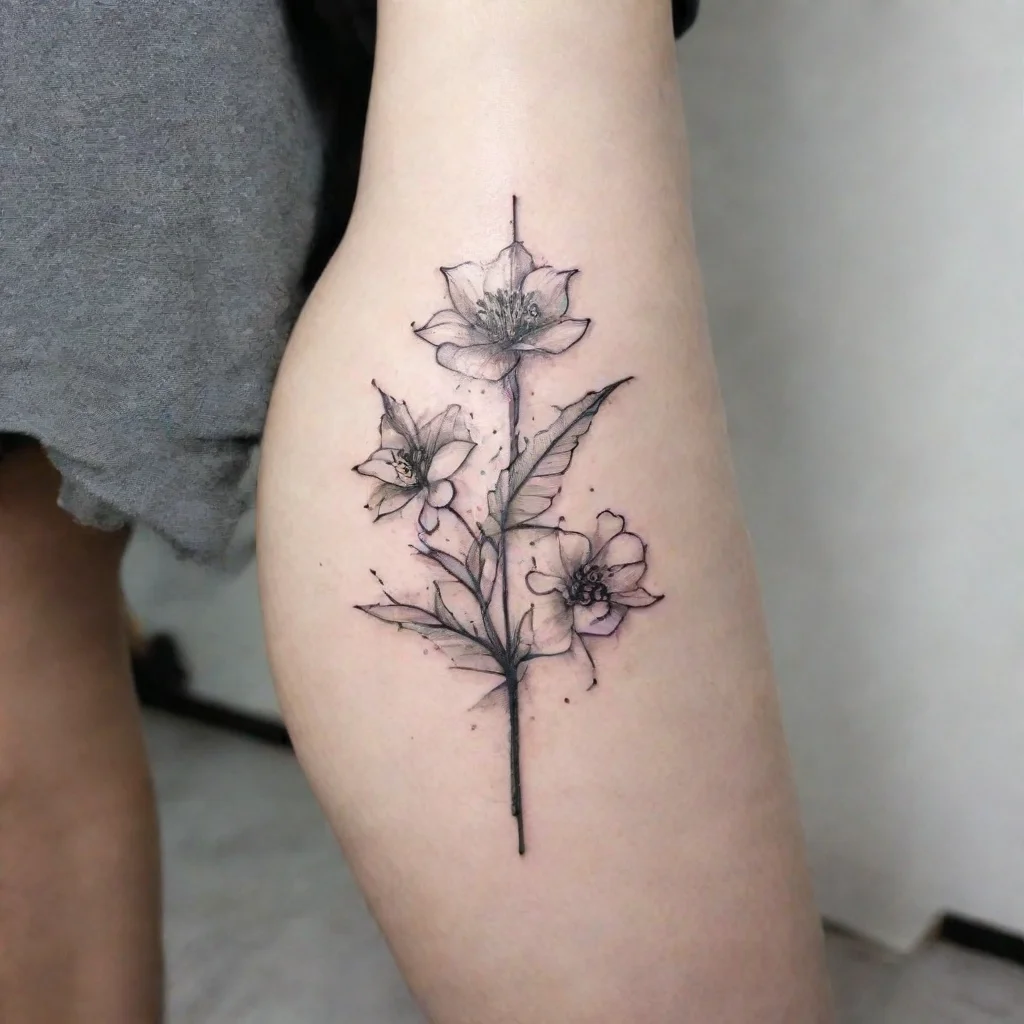 artstation art fine fine line black and white tattoo confident engaging wow 3