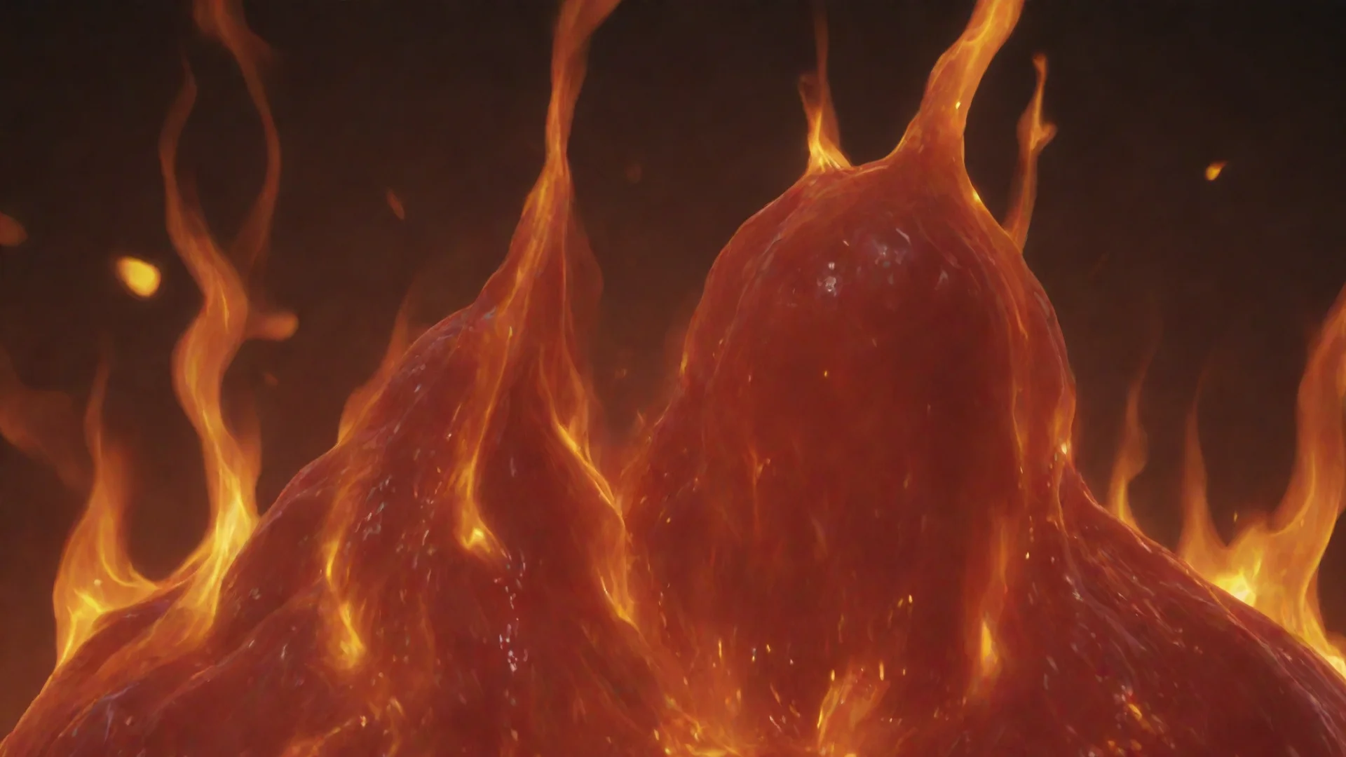 artstation art fire slime confident engaging wow 3 wide