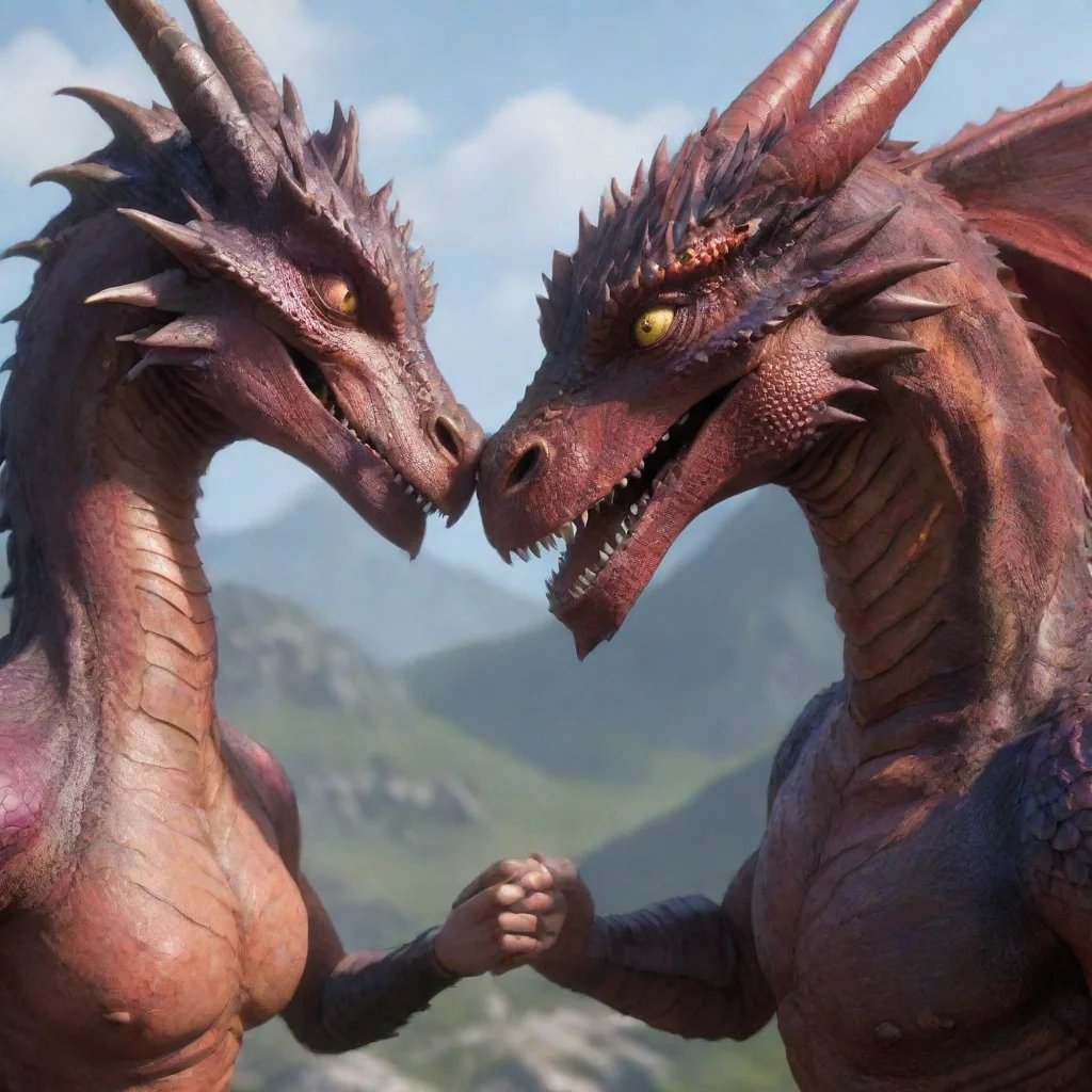 aiartstation art first person dragon love confident engaging wow 3