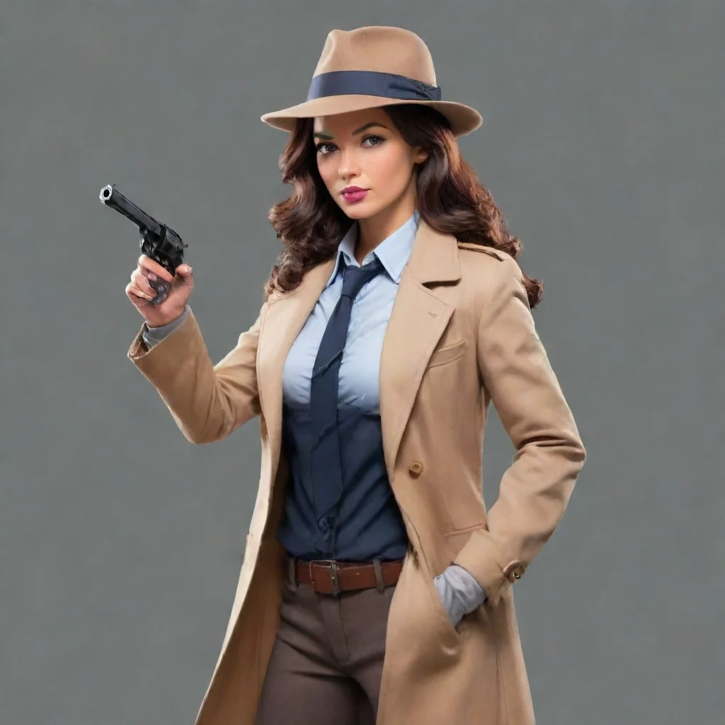 artstation art flighty detective woman confident engaging wow 3