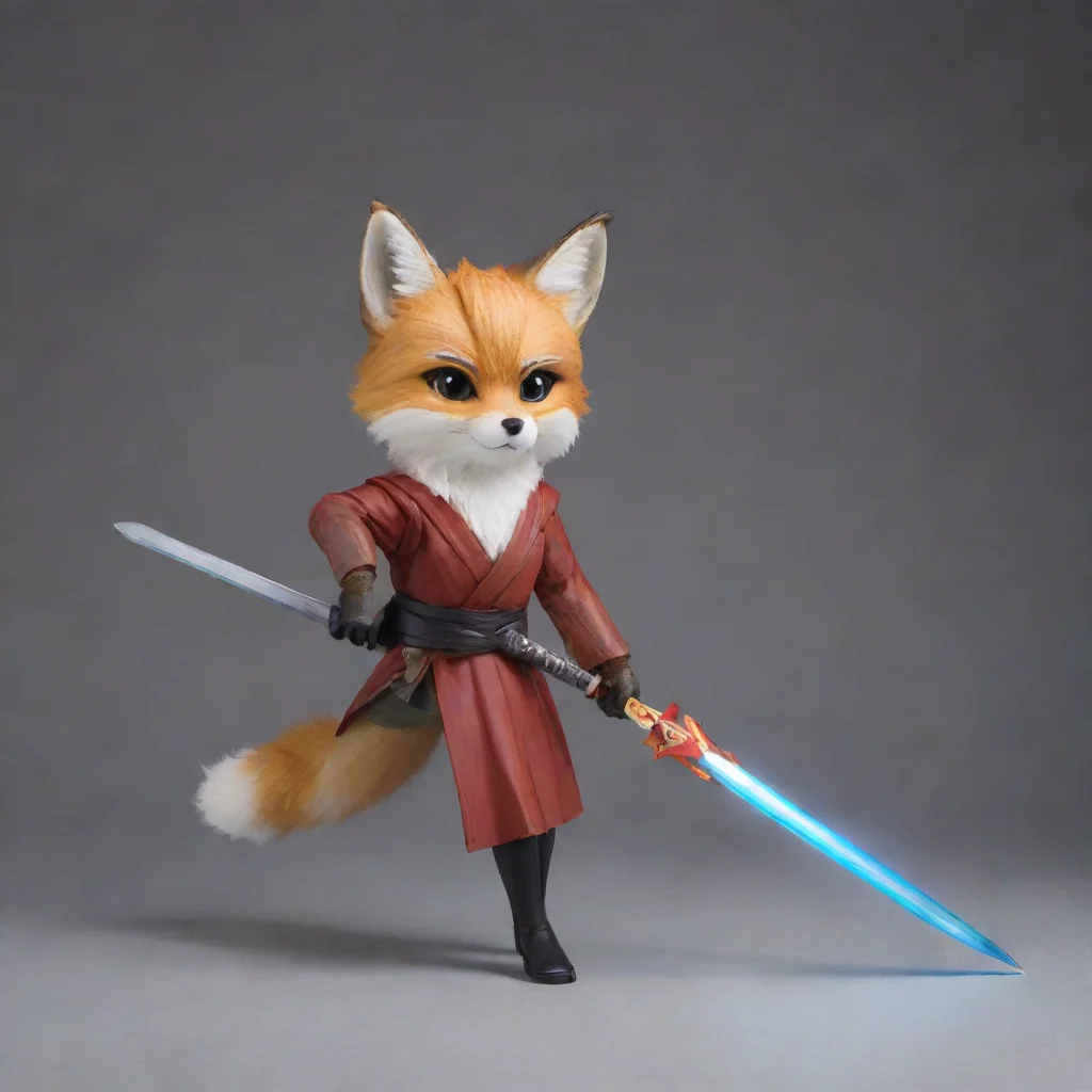 aiartstation art fox saber confident engaging wow 3