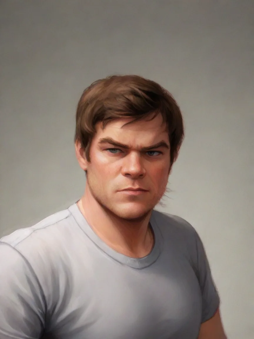 aiartstation art fselfie of dexter morgan confident engaging wow 3