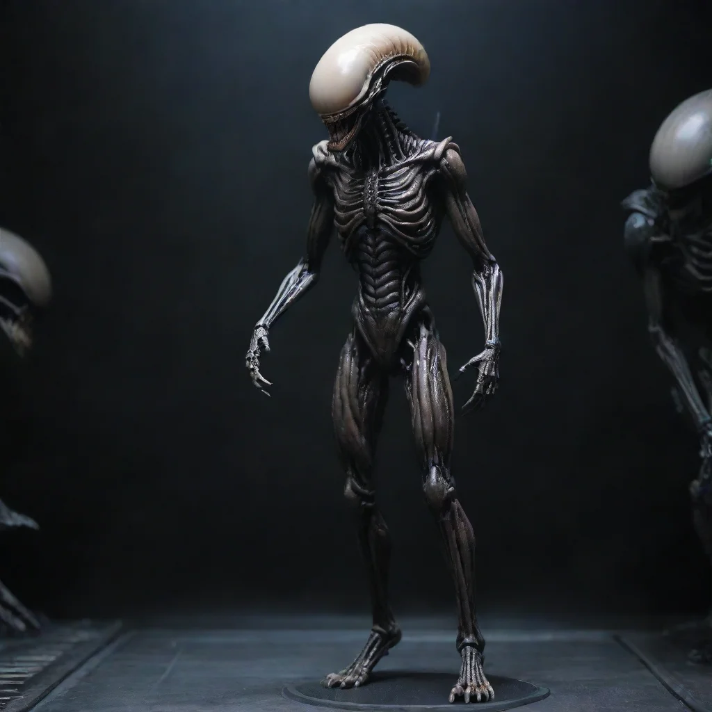 aiartstation art full cinematic pale skinned alien xenomorph giger figure tall standing  confident engaging wow 3