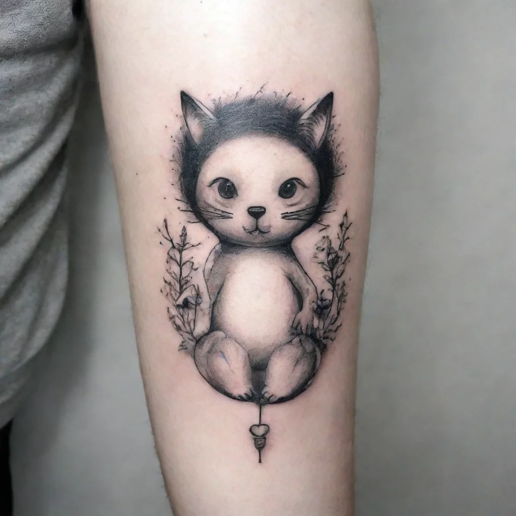 artstation art funny fine line black and white tattoo confident engaging wow 3