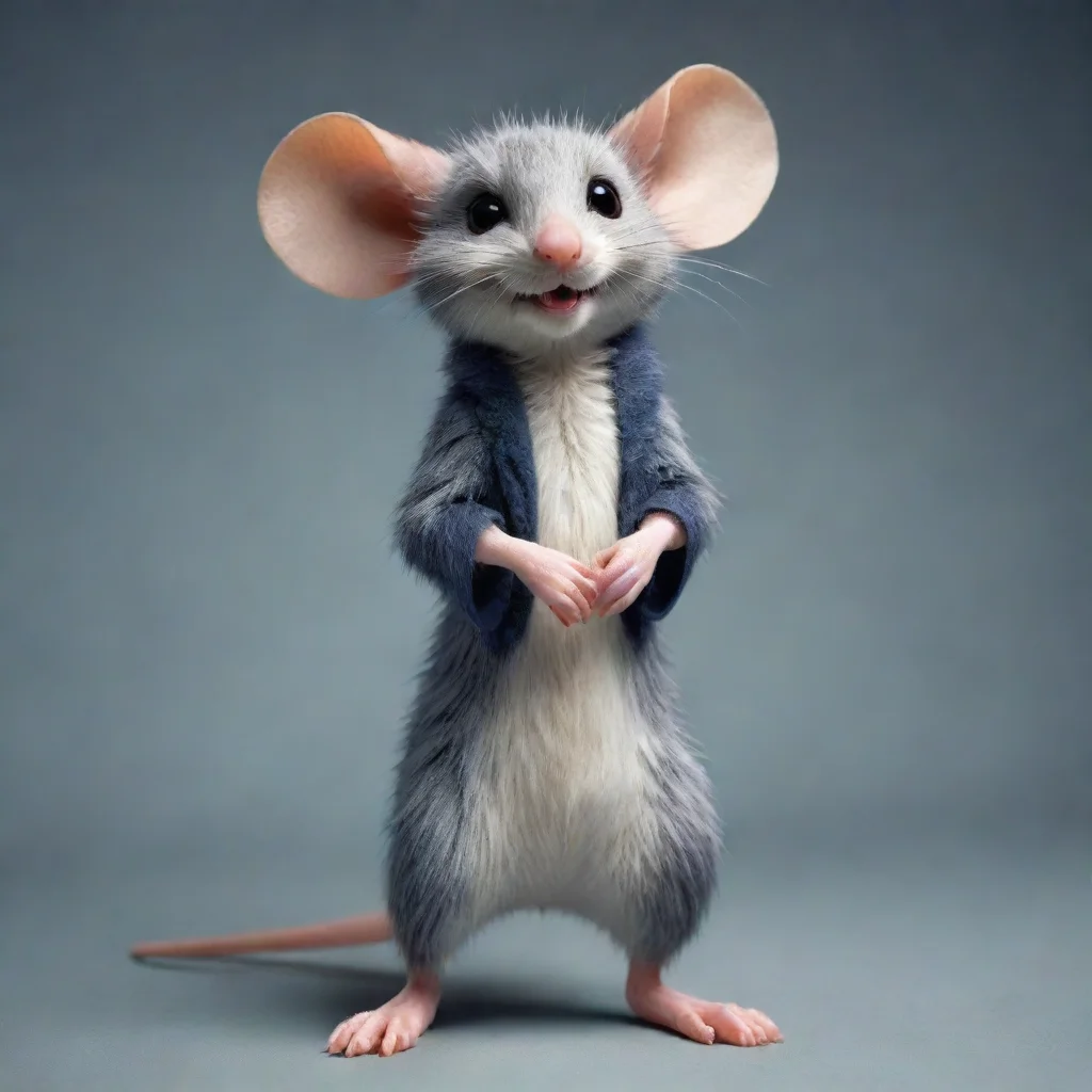 aiartstation art furry anthropomorphic mouse confident engaging wow 3