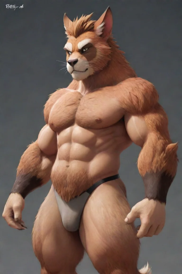 aiartstation art furry bara confident engaging wow 3 portrait