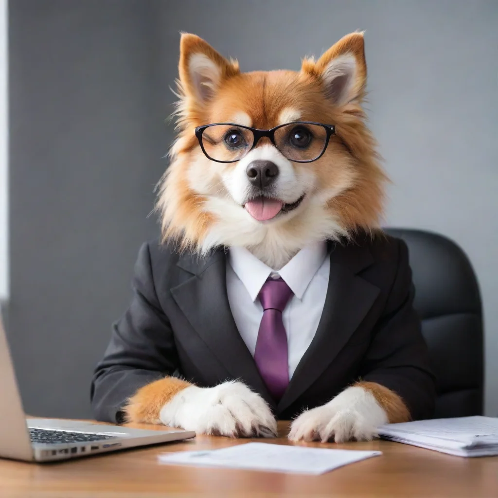 artstation art furry dog businesswoman confident engaging wow 3