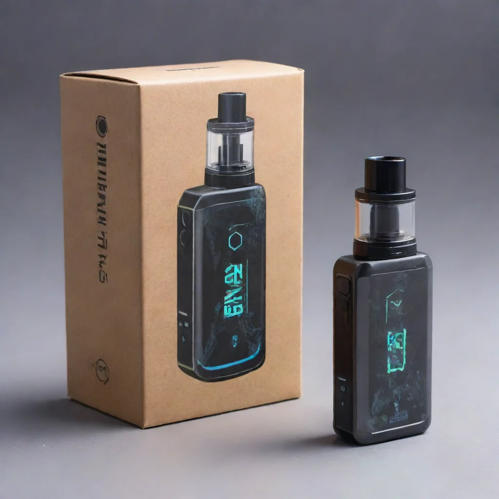 artstation art futuristic vape box package confident engaging wow 3