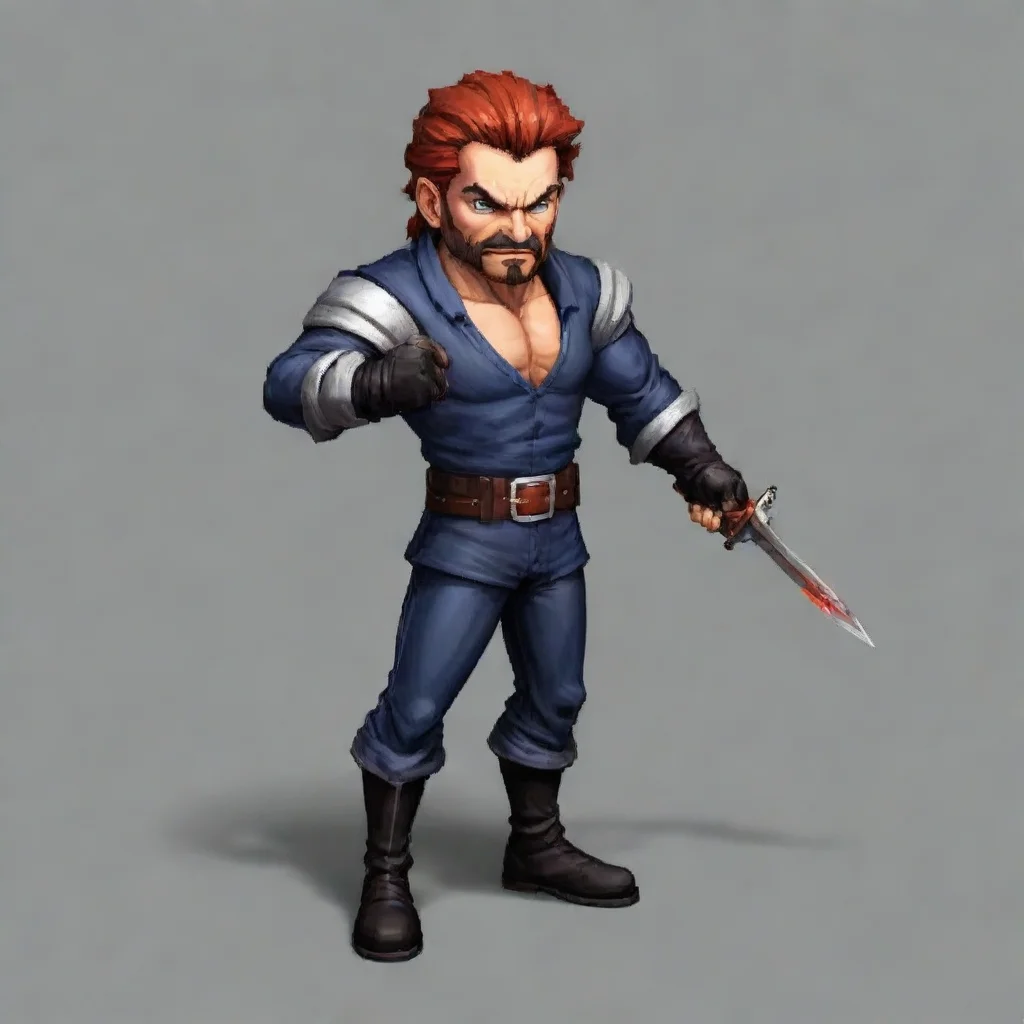 artstation art game sprite man with knifa confident engaging wow 3