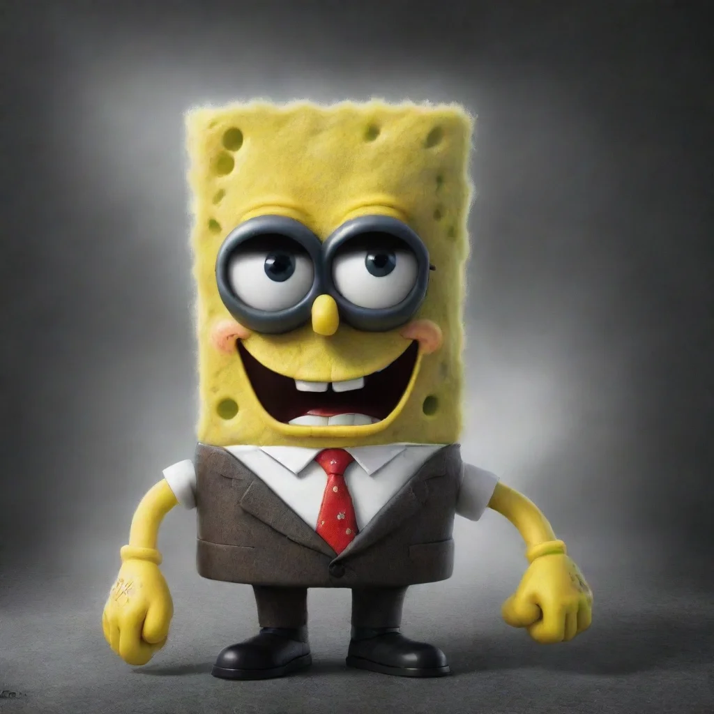 aiartstation art gangster spongebob confident engaging wow 3