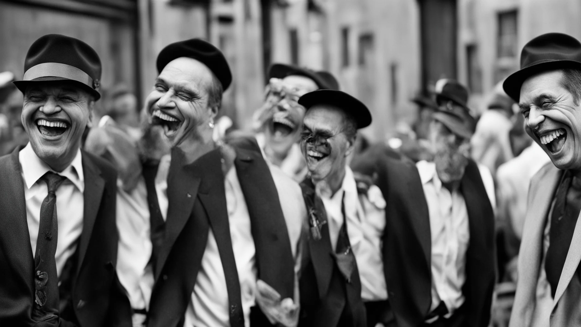 artstation art gangsters laughing confident engaging wow 3 wide